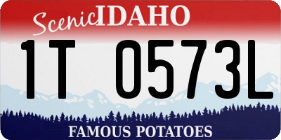 ID license plate 1T0573L