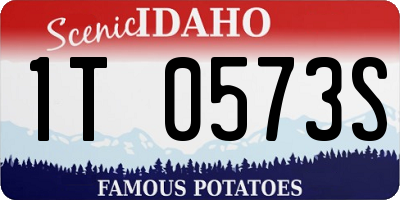 ID license plate 1T0573S