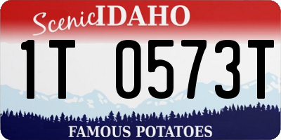 ID license plate 1T0573T