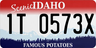 ID license plate 1T0573X