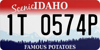 ID license plate 1T0574P