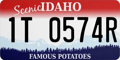 ID license plate 1T0574R