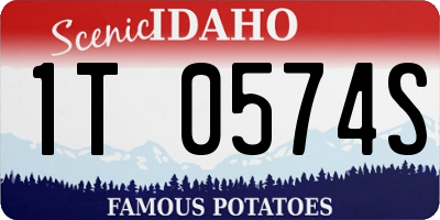 ID license plate 1T0574S