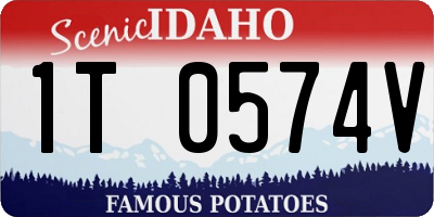 ID license plate 1T0574V