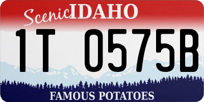 ID license plate 1T0575B