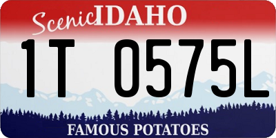 ID license plate 1T0575L
