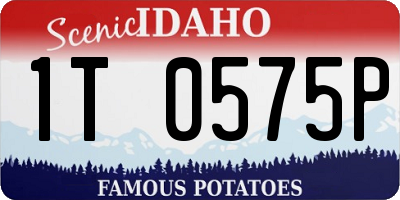 ID license plate 1T0575P