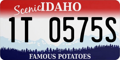 ID license plate 1T0575S