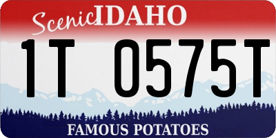 ID license plate 1T0575T