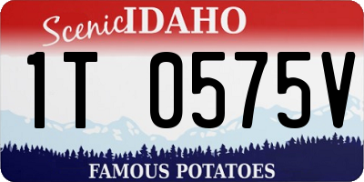 ID license plate 1T0575V