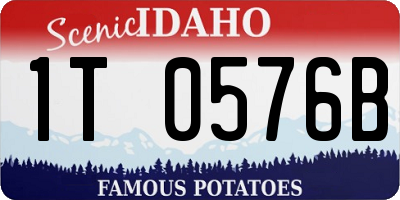 ID license plate 1T0576B