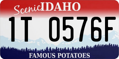 ID license plate 1T0576F