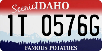 ID license plate 1T0576G