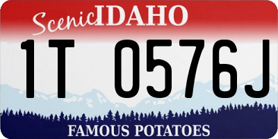 ID license plate 1T0576J