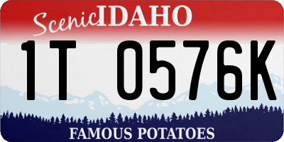 ID license plate 1T0576K