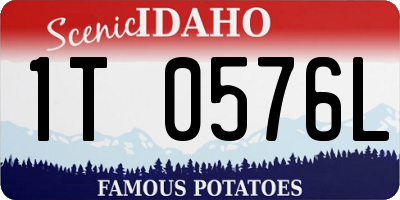 ID license plate 1T0576L