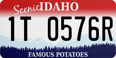 ID license plate 1T0576R
