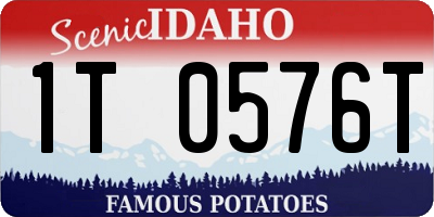 ID license plate 1T0576T