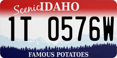 ID license plate 1T0576W