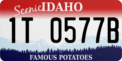 ID license plate 1T0577B