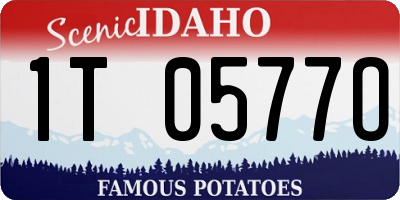 ID license plate 1T0577O