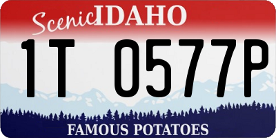 ID license plate 1T0577P