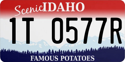 ID license plate 1T0577R