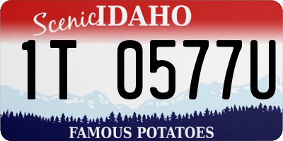 ID license plate 1T0577U