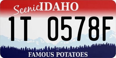 ID license plate 1T0578F