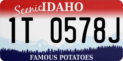ID license plate 1T0578J