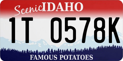 ID license plate 1T0578K