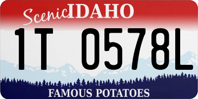 ID license plate 1T0578L