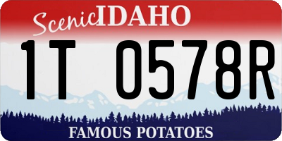 ID license plate 1T0578R