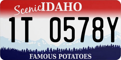 ID license plate 1T0578Y