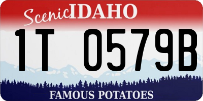 ID license plate 1T0579B