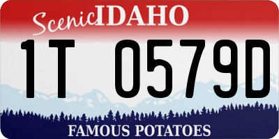 ID license plate 1T0579D