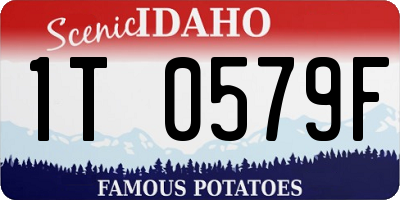 ID license plate 1T0579F