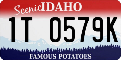 ID license plate 1T0579K