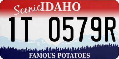 ID license plate 1T0579R