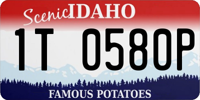 ID license plate 1T0580P