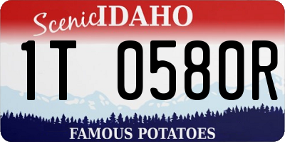 ID license plate 1T0580R