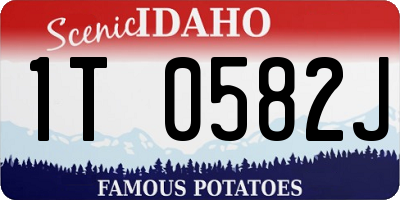 ID license plate 1T0582J