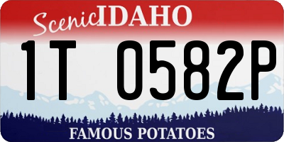 ID license plate 1T0582P