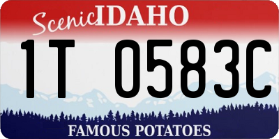 ID license plate 1T0583C