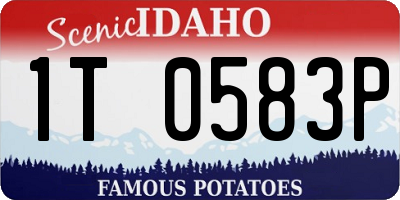 ID license plate 1T0583P