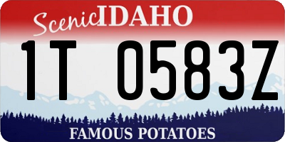 ID license plate 1T0583Z