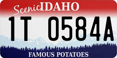 ID license plate 1T0584A