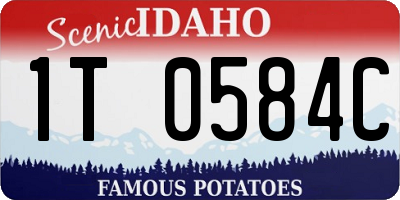 ID license plate 1T0584C
