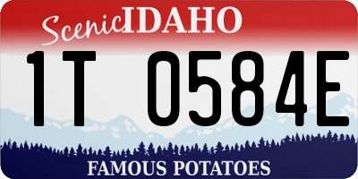 ID license plate 1T0584E