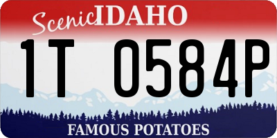 ID license plate 1T0584P